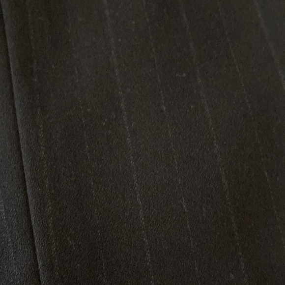 Men’s Tom Taylor suit. Black with a thin white pinstripe. 44x38 - Picture 5 of 6